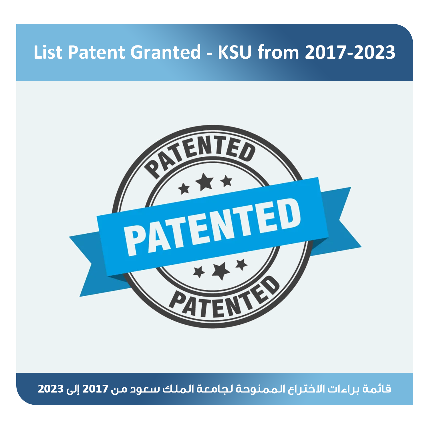 List Patent Granted - KSU from2017-2023